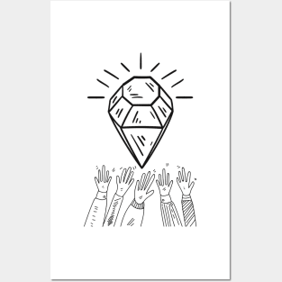 Diamond Hands Posters and Art